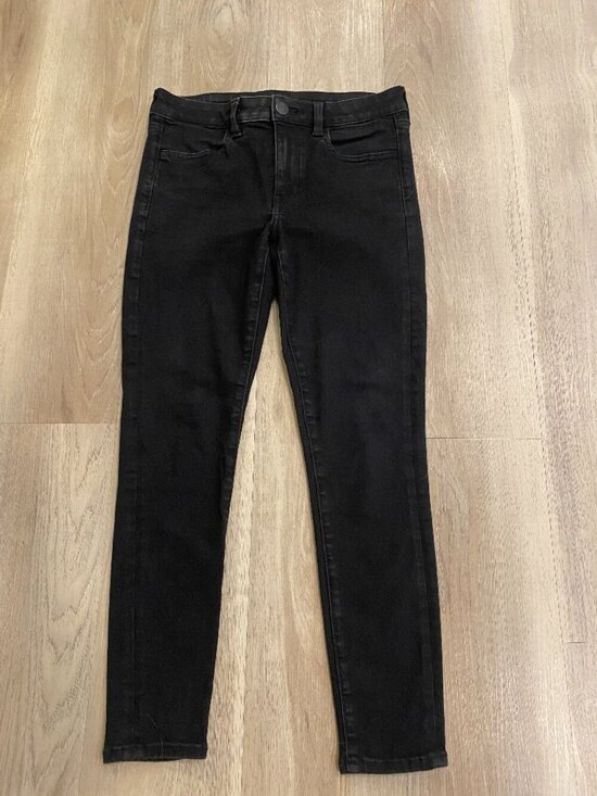 American Eagle Outfitters Denim - American Eagle Next Level Stretch Black Jeggings Size 6 Short Petite Skinny Jean